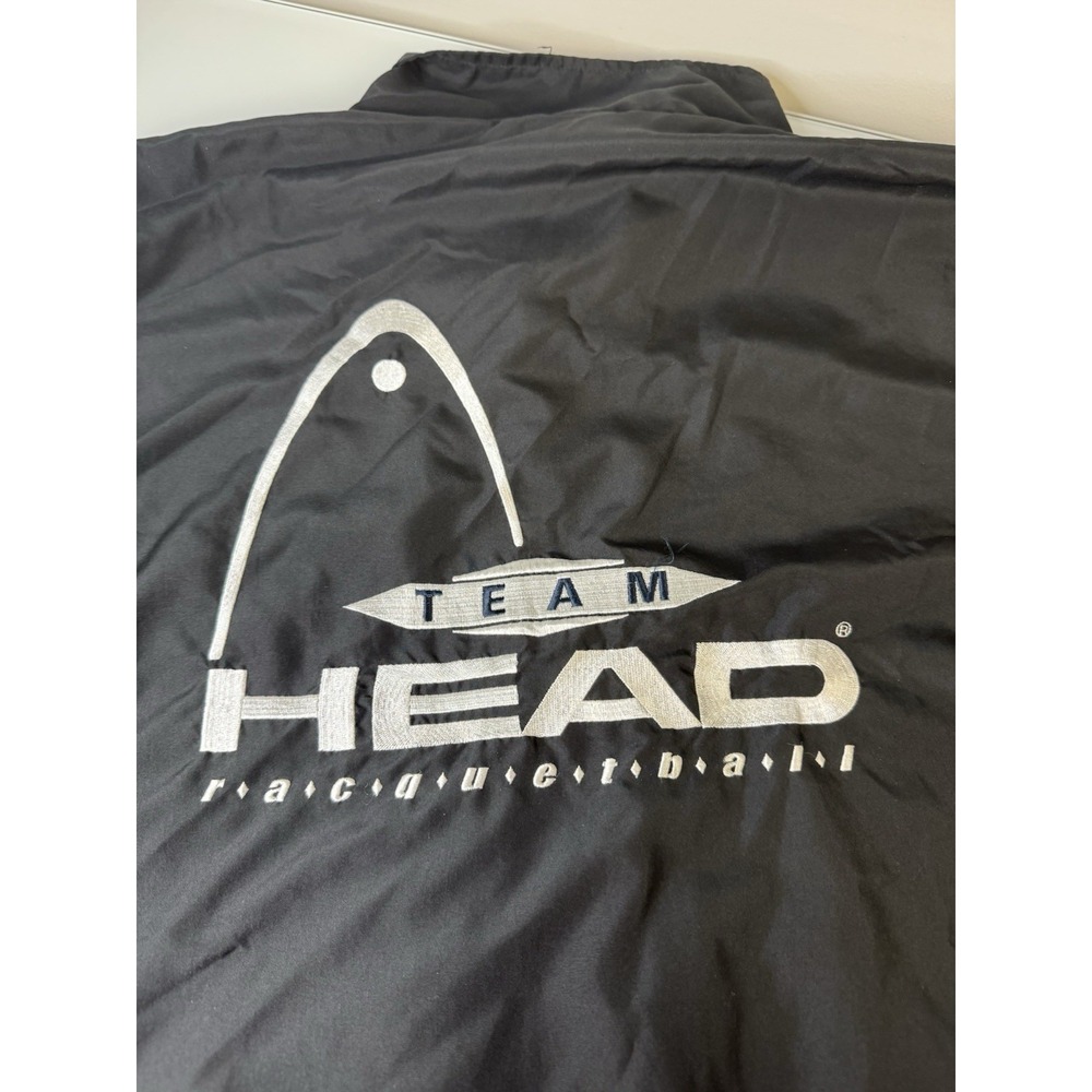 Vintage 90's Team Head Racquetball Advisory Staff Wind Breaker Jacket Size XL